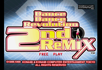 Dance Dance Revolution 2ndReMix Title Screen